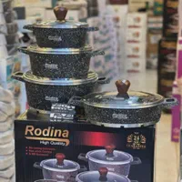 سرویس قابلمه ۸ پارچه چدن گرانیت Rodina|ظروف پخت‌وپز|اصفهان, شهشهان|دیوار