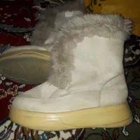 چکمه بوت دختر ۳۶ چرم خز ست ورزشی پالتو ترکتا۱۲سال