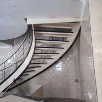 فروش پله پیچ فلزی با نرده استیل و کفی  mdf|مصالح و تجهیزات ساختمان|دورود, |دیوار