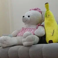 عروسک موز و خرس کاملا سالم تمیز
