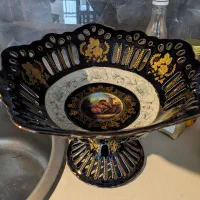 میوه خوری پایه دار سرمه ای|ظروف سرو و پذیرایی|رشت, گلباغ نماز|دیوار