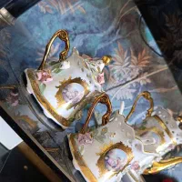 فنجون و بستنی خوری گل برجسته ژاپن