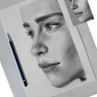 سفارش.چهره سیاه قلم پذیرفته میشود