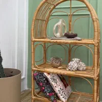قفسه سه طبقه حصیری