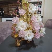 گلدان|گل مصنوعی|قم, باغ کرباسی|دیوار