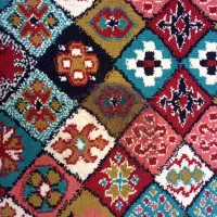 گبه طرح سنتی|گلیم، جاجیم، گبه|جوانرود, |دیوار