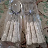 قلشق چنگال دسته سرامیکی
