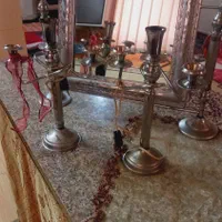 یک جفت آینه و شمعدان
