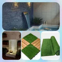 اجرای آبنما باربیکیو گرین‌وال چمن ترموود یزد