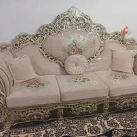 مبل ۷نفره بامیزوسط ودوتا عسلی سالم سالم|مبلمان خانگی و میز عسلی|خاوران, |دیوار