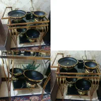 ظروف پذیرایی + میز چرخدار