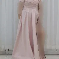 پیراهن مزون دوز سایز 44 تا 50 سایز میشه