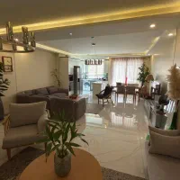 ۱۲۲متر/سالن وآشپزخانه۲خواب پرده خور/باغ فیض۳ساله