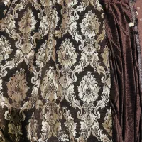 دو عدد والان پرده مخمل نونو