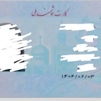 جا کارتی با کارت ملی و پرسنلی گم شده