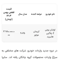 حواله چانگان یونی z پلاگین  هیبرید ۲۰۲۵