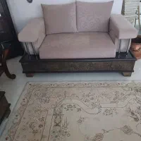 یک دست مبل هفت نفره سالم نونو|مبلمان خانگی و میز عسلی|شیراز, چوگیاه‎|دیوار
