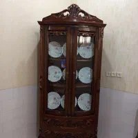 ویترین بوفه چوب قدیمی