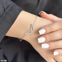 دستبند نقره دونه فلاور آب طلا جواهری the best|بدلیجات|تبریز, |دیوار