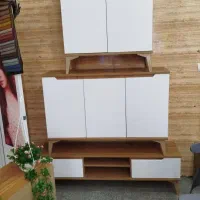 ست اقتصادی چوبی|بوفه، ویترین، کنسول|پاکدشت, حصار امیر|دیوار