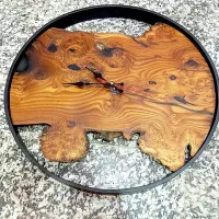 ساعت دیواری کلاسیک طرح چوب عمده و تکی|ساعت دیواری و تزئینی|ارومیه, |دیوار