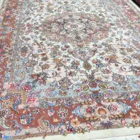 دو عدد فرش دستبافت کاشمر ۶ متری دارای گل ابریشم