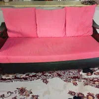 مبل هفت نفر اصل نرادباکاورصورتی|مبلمان خانگی و میز عسلی|کوچصفهان, |دیوار