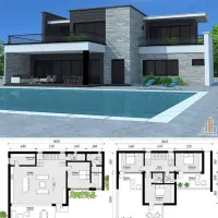 طراحی معماری حرفه‌ای پلان، نما و مدل‌سازی 3D