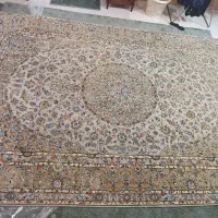 فرشدستباف ۱۲ متری کرک و گلابریشم زمینه روشن و شیک|فرش|تهران, ازگل|دیوار