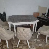 میز ناهارخوری طرح ماربل|میز و صندلی غذاخوری|رشت, نظری|دیوار