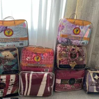 پتو ۱نفره و۲نفره. حوله صورت و حمام ملحفه ۱و ۲نفره