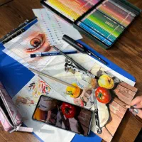 کلاس نقاشی آموزشگاه نقاشی|خدمات آموزشی|قم, بکایی|دیوار