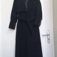 پالتو فوتر بلند مشکی کوتون ترکیه