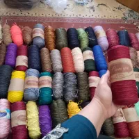 حراج نخ مکرومه مخصوص کفش و دمپا بافی وپک رایگان