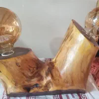 آباژور طرح ادیسون از چوب خوش نقش و محکم کهور