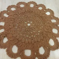 فرشینه دستباف خودم رنگ کاراملی