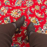 بوت قهوه ای خارجی تمام چرم
