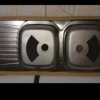 سینک دوقلواستیل براق|مصالح و تجهیزات ساختمان|بروجرد, |دیوار