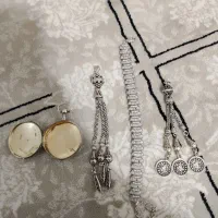 گلنگ دستبند نقره