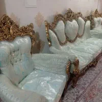 مبل ۹نفره سلطنتی با جلومبلی وعسلی|مبلمان خانگی و میز عسلی|کرمان, |دیوار