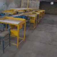 خط مونتاژ ۱۲ متری با ۱۲ عدد میز و ۱۲ عدد صندلی|ماشین‌آلات صنعتی|اشتهارد, |دیوار