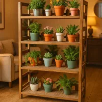 تولید و ساخت انواع استند گلدان|کتابخانه، شلف، قفسه‌های دیواری|یزد, |دیوار