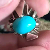 انگشتر فیروزه نیشاپور عجمی اصل (کهنه)|جواهرات|خرم‌آباد, |دیوار