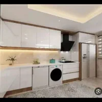 ۶مترکابینت های گلاس روکش کره ایی ضمانتی