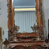 آینه شمعدان و آباجور باهم
