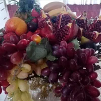 ظرف برنزی با میوه|صنایع دستی و سایر لوازم تزئینی|شهریار, شهریار|دیوار