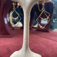گوشواره های طلا تابلو +۳٪|جواهرات|تبریز, |دیوار