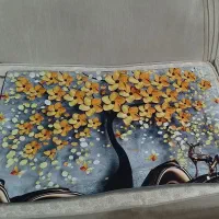 روبالشی دو رویه مخمل|رختخواب، بالش، پتو|قم, وادی السلام|دیوار