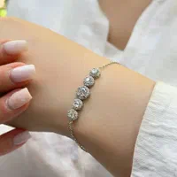 دستبند کادویی نقره بدون دستمزد امرالدکات کد069|بدلیجات|تبریز, |دیوار