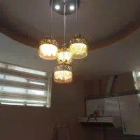 لوستر چند رنگ|لوستر و چراغ آویز|قهدریجان, |دیوار